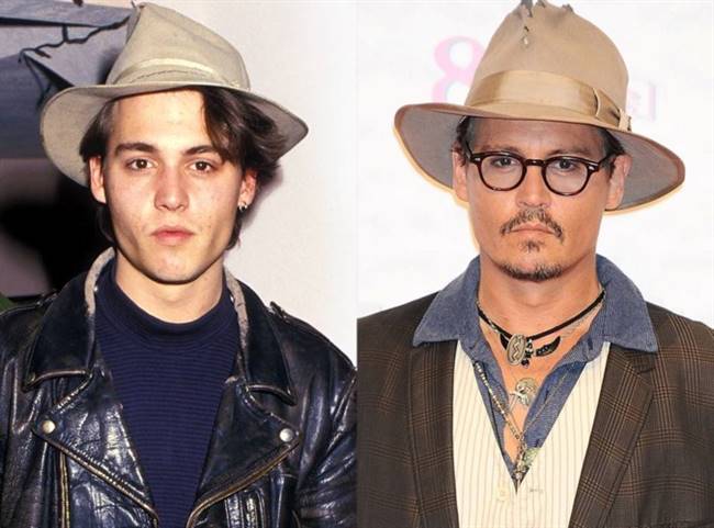 Ngôi sao "Cướp biển vùng Caribbean" Johnny Depp tuy không đẹp trai bằng thời trẻ nhưng gương mặt anh lại nam tính hơn với những đường nét góc cạnh cùng phong cách có phần tùy hứng của mình khiến phái đẹp mê mẩn.