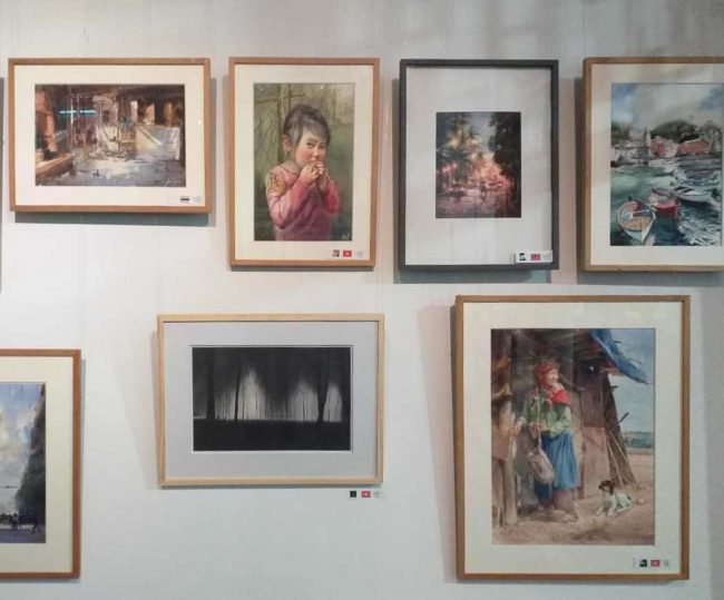Một số tác phẩm trưng bày tại triển lãm.