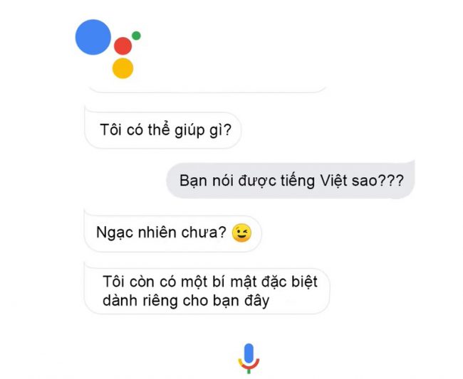 Người dùng có thể dùng tiếng Việt để ra lệnh cho Google Assistant