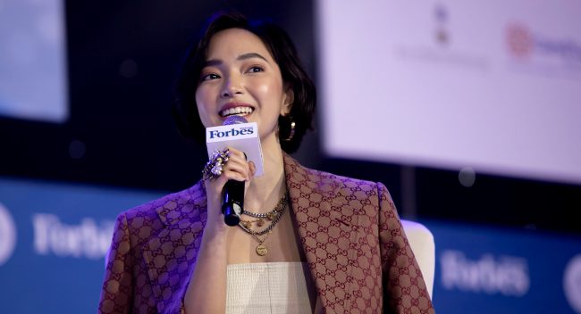 Bùi Thái Bảo Châu tại Women's Summit 2019. Ảnh: Forbes Việt Nam.