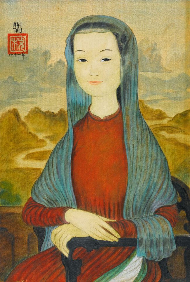 Bức Mona Lisa của Mai Trung Thứ đầy phong vị Việt Nam