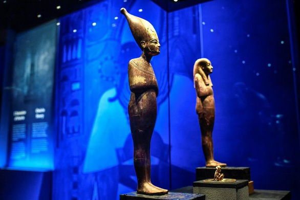Chính quyền Ai Cập nói đây là triển lãm trưng bày số hiện vật lớn nhất cho tới nay về vua Tutankhamun và thời đại của ông - Ảnh: AFP