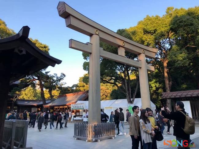Người Nhật có thói quen đi đền đầu năm và đây là ngôi đền có số lượng người viếng thăm nhiều nhất Nhật Bản vào dịp năm mới.