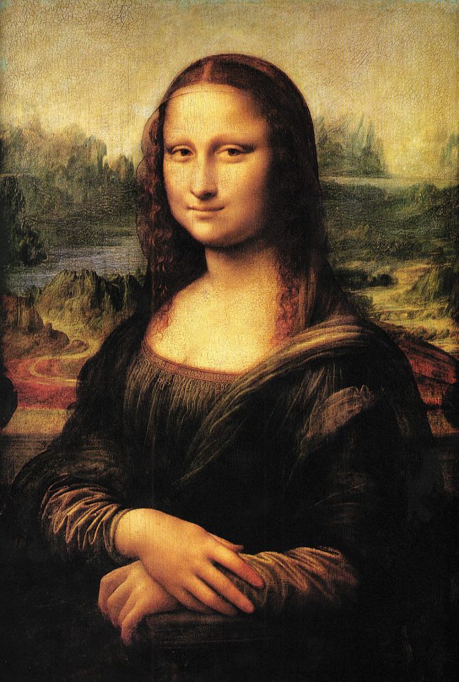Năm 1503 ông bắt đầu vẽ Mona Lisa khi quay trở về Florence. Bức vẽ là chân dung của Lisa del Giocondo. Trong khi vẽ, ông thuê người diễn kịch, ca hát cho nàng nghe, sử dụng chất liệu gỗ đặc biệt, phủ nhiều lớp sơn trong mờ và áp dụng nghiên cứu về giải phẫu, quang học ánh sáng… mà ông đã nghiên cứu cả đời để tạo nên bức họa nổi tiếng nhất thế giới. Mona Lisa cho chúng ta thấy có thể kết nối cảm xúc với nàng. Đó là điều khiến Mona Lisa luôn sống động so với bất cứ bức chân dung nào từng được vẽ ra.