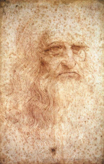Leonardo da Vinci qua nét tự họa