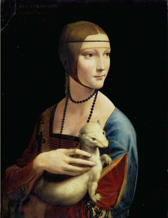 Lady with an Ermine (Người đàn bà và con chồn), 1488 – 1490, Bảo tàng Quốc gia Cracow, Cracow