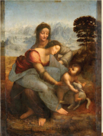 The Virgin and Child with St. Anne (Trinh nữ và Trẻ em với Thánh Anne), 1510 – 1513, Bảo tàng Louvre, Paris