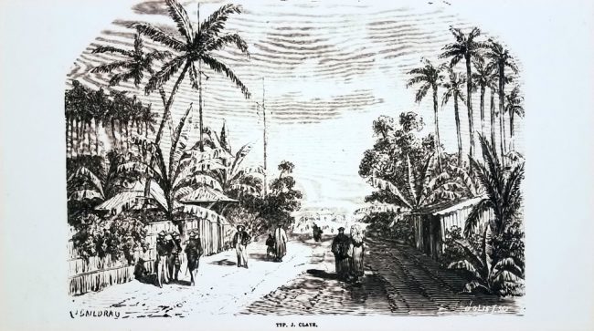 Khu phố Sài Gòn đầu thế kỷ 19.
