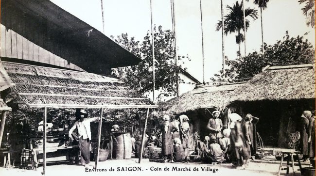 Chợ làng An Nam ở Sài Gòn.