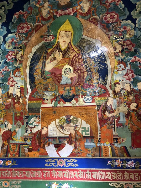 Bức thangka trong tu viện Ganden
