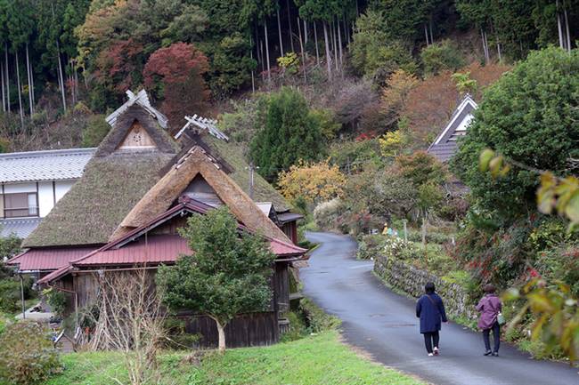 Để tới đây, du khách thường đi từ Kyoto, giao thông không thuận tiện. Bởi vậy, khu vực này không nằm trong mục tiêu phát triển và có thể đây chính là lý do nó được bảo tồn thành công.