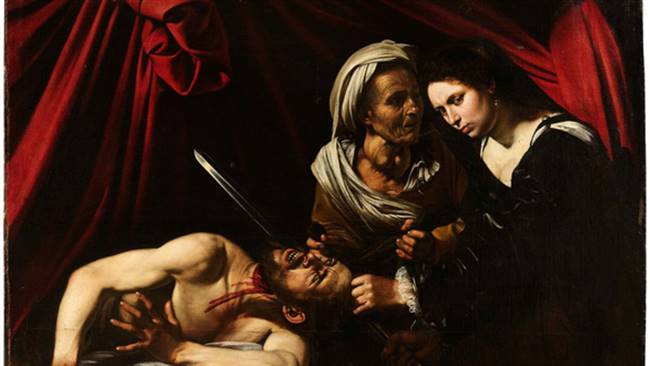 Bức tranh Judith và Holofernes của Michelangelo Caravaggio được tìm thấy trên gác xép một căn nhà ở Pháp - Ảnh: TURQUIN