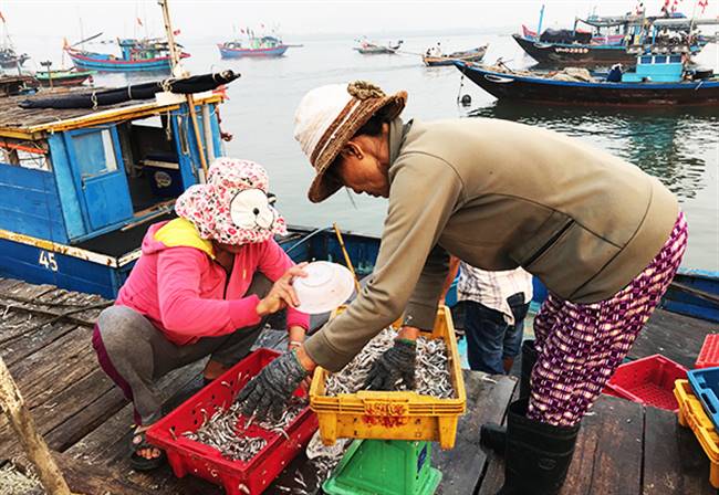 Nhiều chị em làm việc không ngơi tay. Ảnh: MINH HẢI