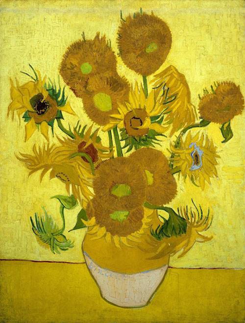 Bức "Hoa hướng dương" (1889) tại Bảo tàng Van Gogh Museum, Amsterdam, Hà Lan.