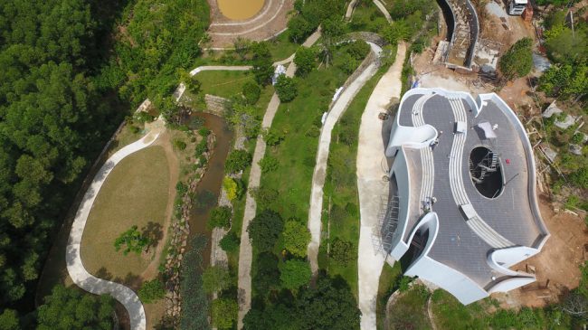 Không gian ký ức Lê Bá Đảng nhìn từ trên cao - Ảnh: Hồ Viết Vinh