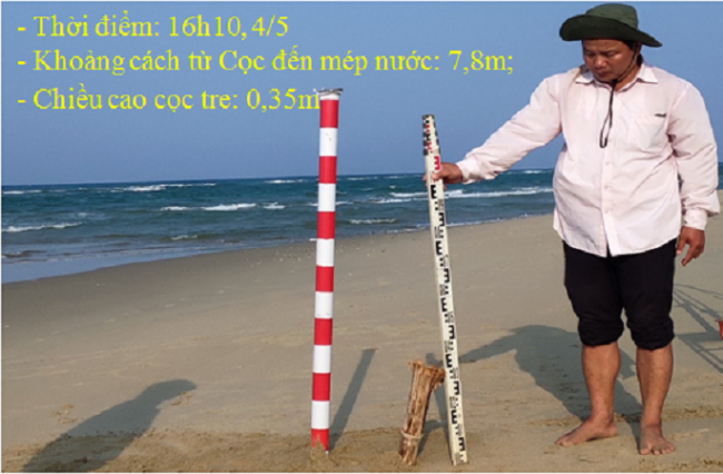 Diễn biến tại cọc số 6 ngày 4/5.