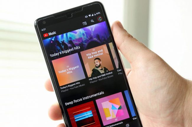 Tính năng mới được triển khai trực tiếp từ máy chủ của YouTube Music . Ảnh chụp màn hình