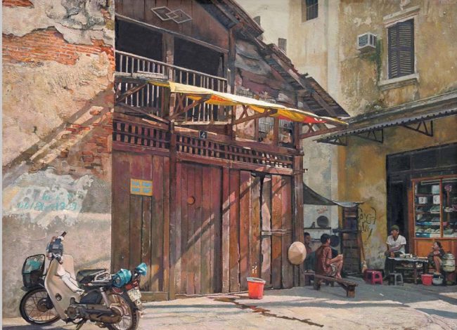 Các bức tranh trong sách Lặng phố diễn tả một Hà Nội bình dị, ở đó con người thường xuất hiện trong không gian cũ kỹ với mái tường lở, rêu phong, những ô cửa gỗ ngả màu thời gian. Trong tranh không có bóng dáng của những tòa cao ốc hay các phương tiện hiện đại.