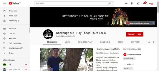 Lê Hoàng Nam (NamChallengeMe / Việt Nam) sẽ tham gia cùng nhiều YouTuber nổi tiếng thế giới để quảng bá du lịch, ẩm thực, văn hóa Việt Nam.