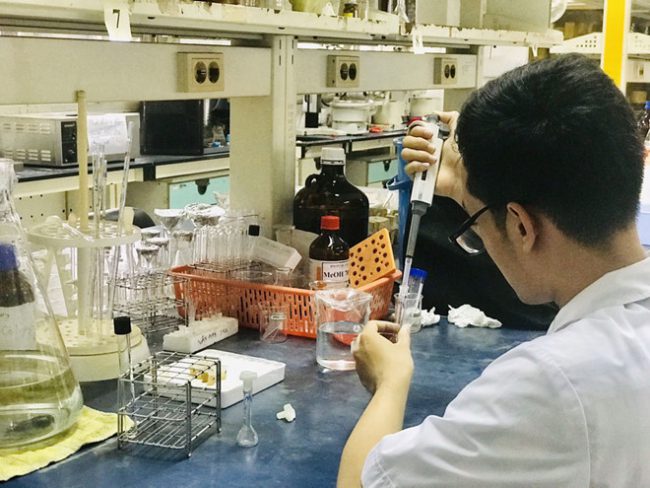 Kiểm định sâm Ngọc Linh tại Trung tâm khoa học công nghệ Dược Sài Gòn (SAPHARCEN) L.V