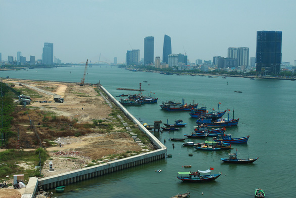 Khu đất ven sông Hàn thuộc dự án Marina Complex sẽ được điều chỉnh theo hướng lấy một phần đất để làm công viên cây xanh - Ảnh: TẤN LỰC