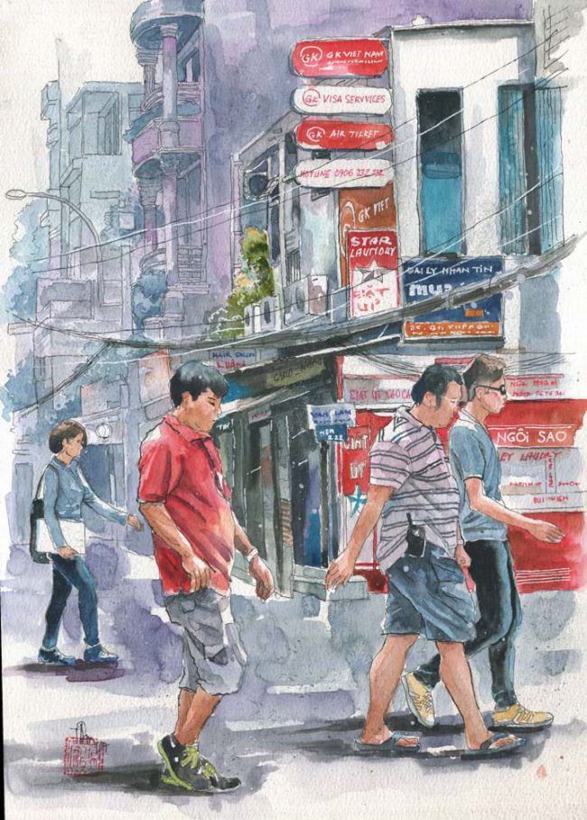 Khu phố Tây Phạm Ngũ Lão.
