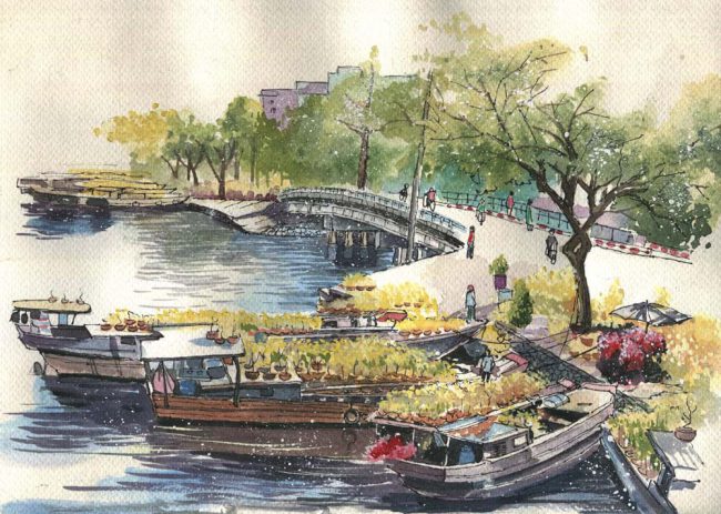 Bến Bình Đông, quận 8 ngày giáp Tết.